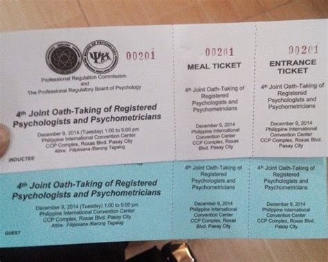 Philippine Psychometricians Licensure Exam Reviewer Tickets For The