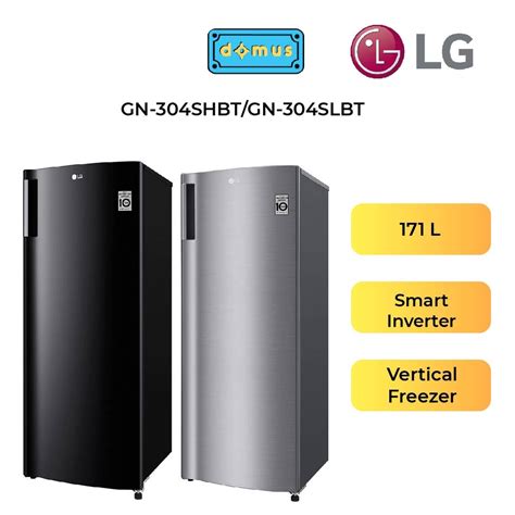 Lg Vertical Freezer With Smart Inverter Compressor 171l Gn 304slbtgn