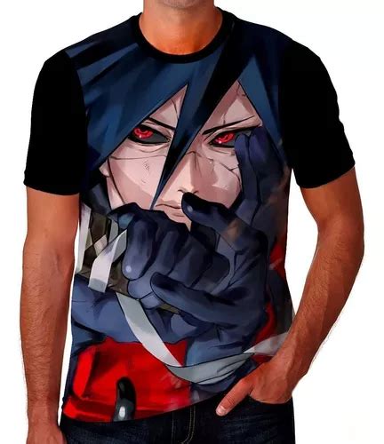 Camisa Camiseta Madara Uchiha Akatsuki Naruto Anime Manga Mercadolivre