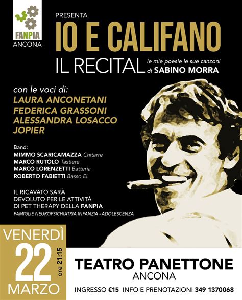 Io E Il Califfo Serata Tributo A Califano Per Beneficenza Al Teatro