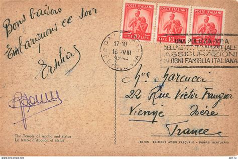 1946 60 Storia Postale Beleg Ad4120