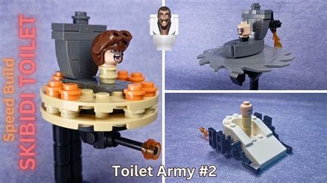 Speed Build Skibidi Toilet Lego Building Toilet Army 2 Youtube