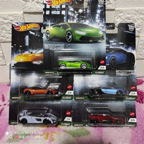 Hot Wheels Car Culture Exotics Envy Set Of Cars Shopee Singapore