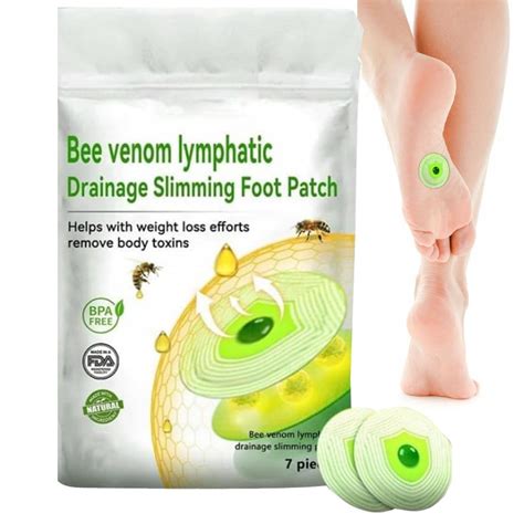 LUKMLCA Bee Venom Lymphatic Drainage Slimming Foot Patch LUKMLCA Bee