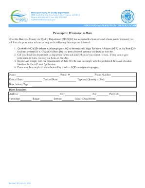 Fillable Online Maricopa County Air Quality Department Arizona