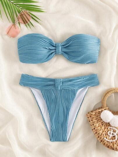 Shop Bandeau Swimwear Bandeau Bikini SHEIN USA