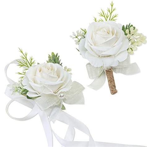 Best White Corsage And Boutonniere