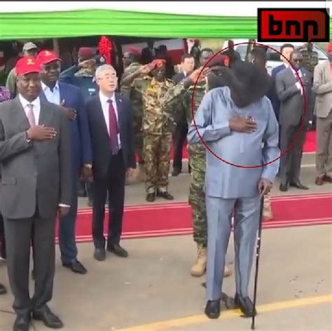 Salva Kiir Mayardit Pees On Himself During National Anthem Foreign