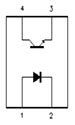 ISLT1002V Transistor Output 4 Pin Long Creepage SMD Optocoupler