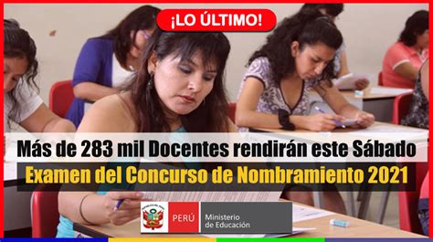 Lo Ltimo M S De Mil Docentes Rendir N Este S Bado Examen Del