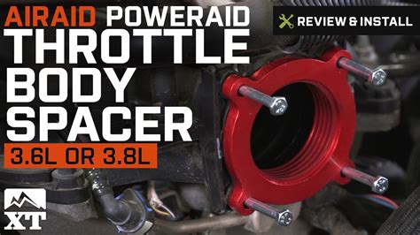 Jeep Wrangler Airaid PowerAid Throttle Body Spacer 2007 2017 JK 3 8L