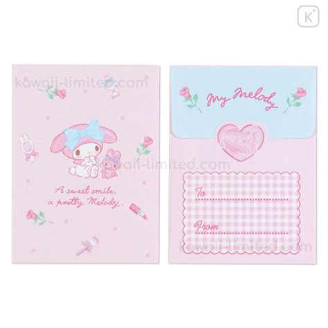 Japan Sanrio Mini Letter Set My Melody Kawaii Limited