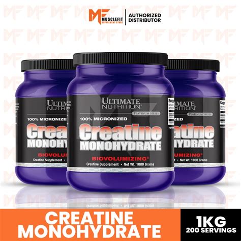 Ultimate Nutrition Creatine Monohydrate 1 Kg 300 G 120 Shopee Malaysia