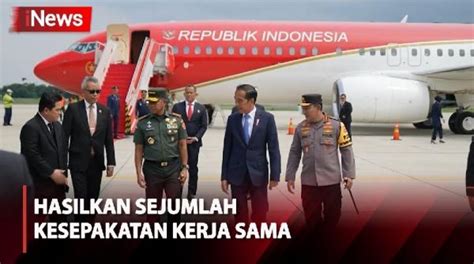 Presiden Jokowi Tiba Di Tanah Air Usai Kunjungan Ke Tiga Negara ASEAN