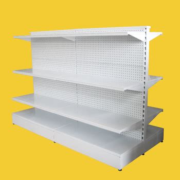 Adjustable Double Sided Pegboard Metal Gondola Shelf Buy Gondola