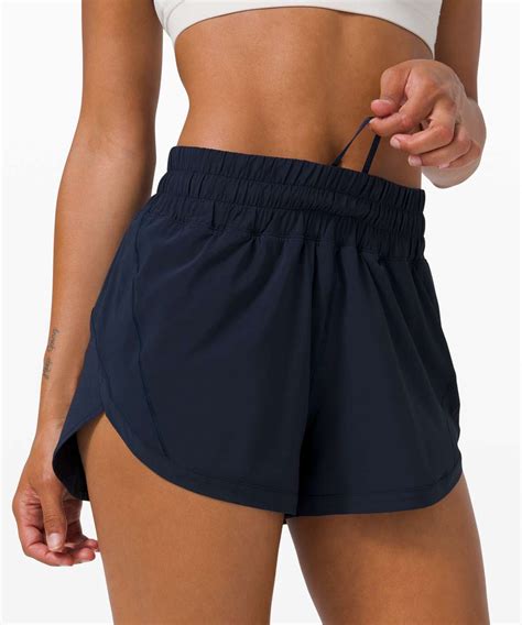 Lululemon Track That High Rise Short Lined True Navy Lulu Fanatics