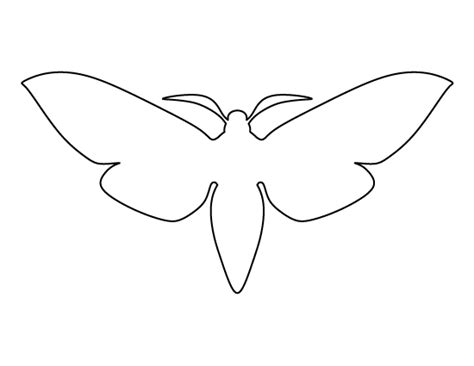 Free Printable Moth Template