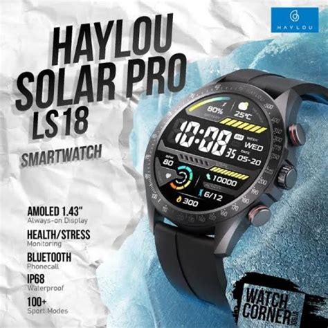 Jual NEW Smartwatch Haylou Solar Pro Bisa Konek Ios Dan Android Garansi