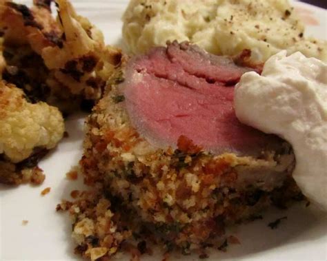 Horseradish Crusted Beef Tenderloin With Horseradish Cream Recipe ...