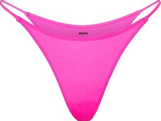 Micro Cording V Cheeky Bikini Neon Pink ShopStyle Plus Size Intimates