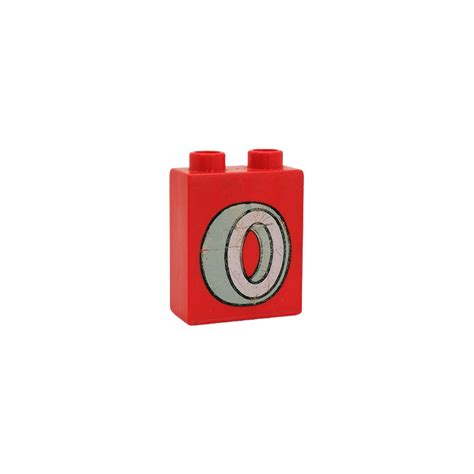 LEGO Duplo Brick 1 X 2 X 2 With Tyre Without Bottom Tube 4066 Brick