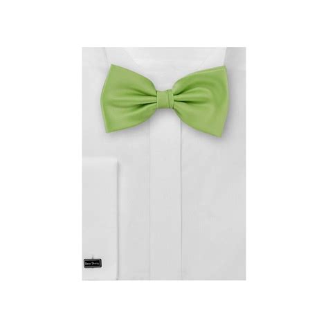 Solid Bright Green Bow Tie Ties Necktie