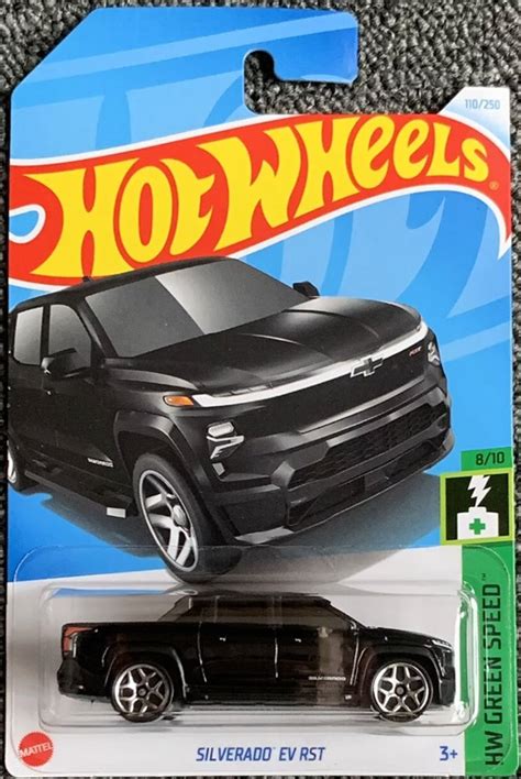 Hot Wheels Silverado Ev Rst New For Mainline Hw Green Speed