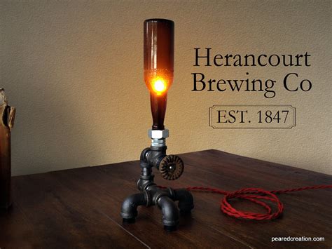 Beer Lighting Man Cave Steampunk Furniture by newwineoldbottles