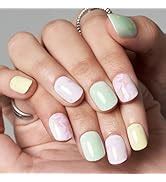 Amazon GLAMERMAID Press On Nails French Tips Nude Pink False Nails With Design PCS
