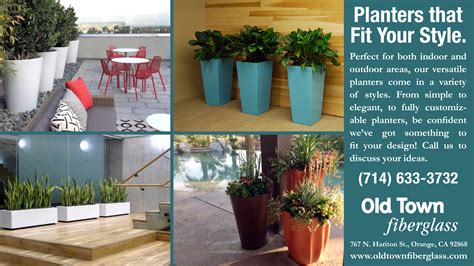 Planters that fit your style - Old Town Fiberglass