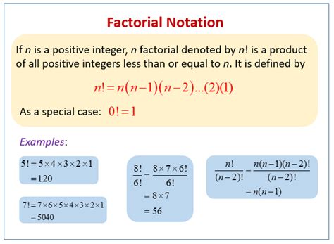 Factorial Examples Solutions Videos