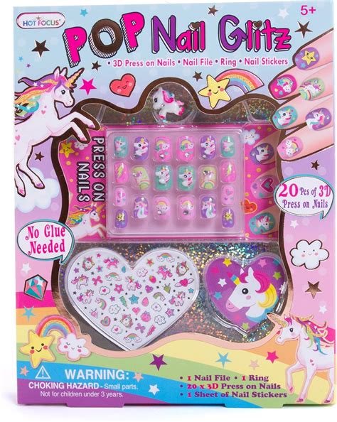Amazon Hot Focus Unicorn Nail Art Kit D Press On Nails