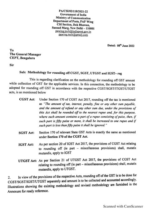 GST Clarification By DOP Change In The Calculation Process