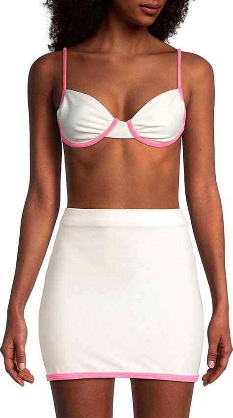 Frankie S Bikinis Maggie Terry Bikini Top Shopstyle Two Piece Swimsuits