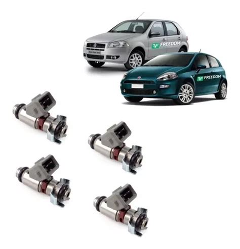 Kit C 4 Bico Injetor Fiat Palio Uno Idea Strada Punto Parcelamento