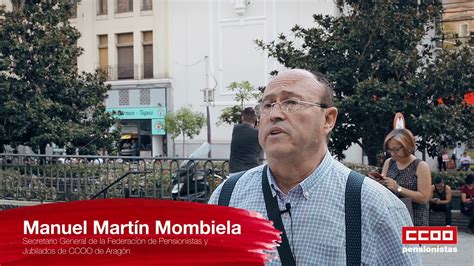 Manuel Martín Pensionistas CCOO Aragón YouTube