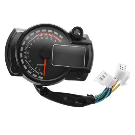 tachymètre compteur de vitesse jauge moto Odomètre de lumière LED