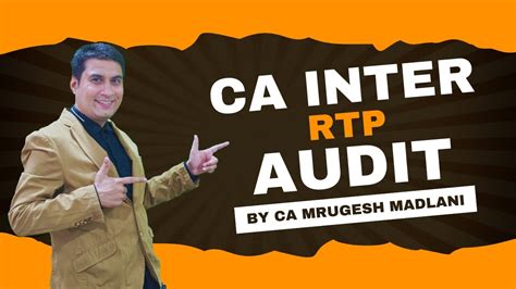 CA Inter Audit RTP September 2024 CA Mrugesh Madlani YouTube