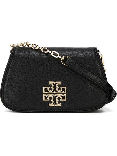 Lyst Tory Burch Britten Cross Body Bag In Black