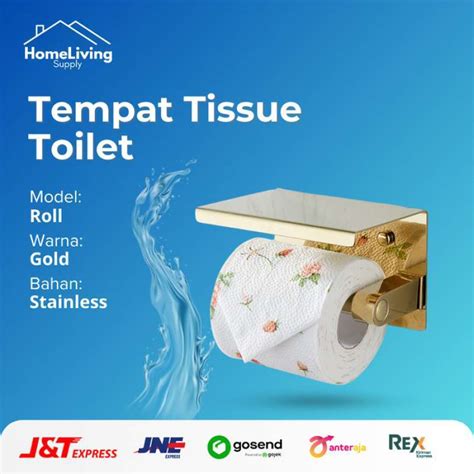 Promo Tempat Tisu Tissue Gulung Toilet Roll Holder Kamar Mandi