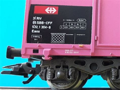 Märklin 46918 SBB offener Güterwagen Eaos pink Spur H0 Kaufen auf