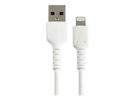 Startech C Ble Usb A Vers Lightning Blanc Robuste Cm C Ble De