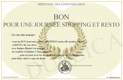 BON POUR UNE JOURNEE SHOPPING Et RESTO