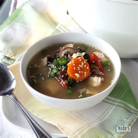 Hearty Vegan Miso Soup With Kale Mushrooms And Tofu Marys Test Kitchen