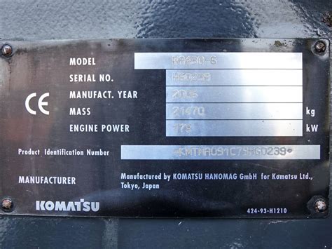 Komatsu Wa Radlader Boss Machinery