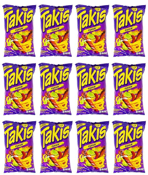 Amazon.com: Takis Fuego Chips 12 Large Bags (9.9 Oz. Each Big Bag)