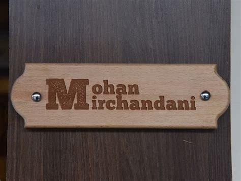 Buy Online Engraved Wooden Door Name Plates For Apartments In Mumbai