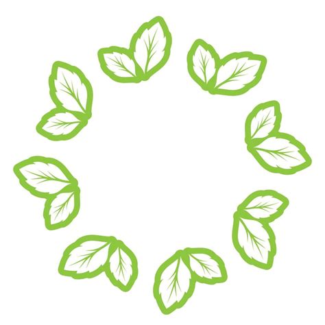 Leaf Green Decoration Circle Logo And Symbol Vector Template 13898834