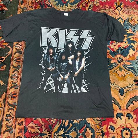 Vintage 1990 KISS Hot In The Shade NO MAKEUP Size XL Grailed