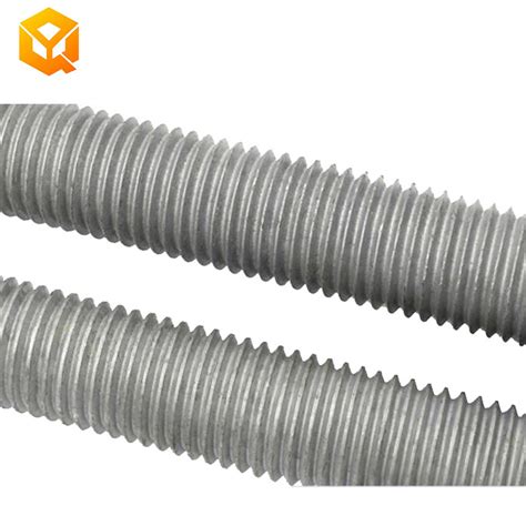 Galvanized Zinc Hot DIP Galvanized Black Oxide Plain Threaded Rod